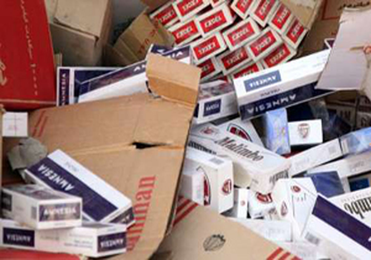 کشف ۱۶ هزار نخ سیگار قاچاق در جیرفت