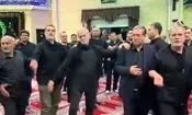 سینه‌زنی پزشکیان در شام غریبان/ ویدئو