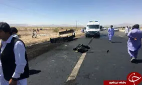 اجساد قربانیان تصادف خودرو قاچاق سوخت در زاهدان به پزشکی قانونی تحویل داده شد