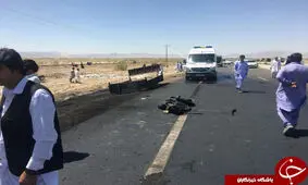 اجساد قربانیان تصادف خودرو قاچاق سوخت در زاهدان به پزشکی قانونی تحویل داده شد