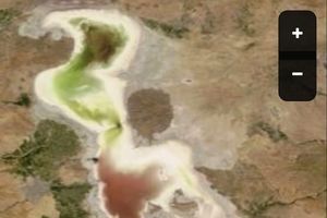 آخرین تصویر ماهواره جهانی ناسا از دریاچه ارومیه