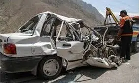 تصادف مرگبار پراید با پژو 405 در اصفهان + تصاویر