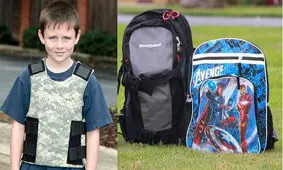 بازار داغ خرید کوله پشتی ضد گلوله در آستانه آغاز سال تحصیلی مدارس آمریکا+ تصاویر
