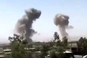 لحظه اصابت موشک‌ها به مقر حزب دموکرات در اقلیم کردستان عراق + فیلم