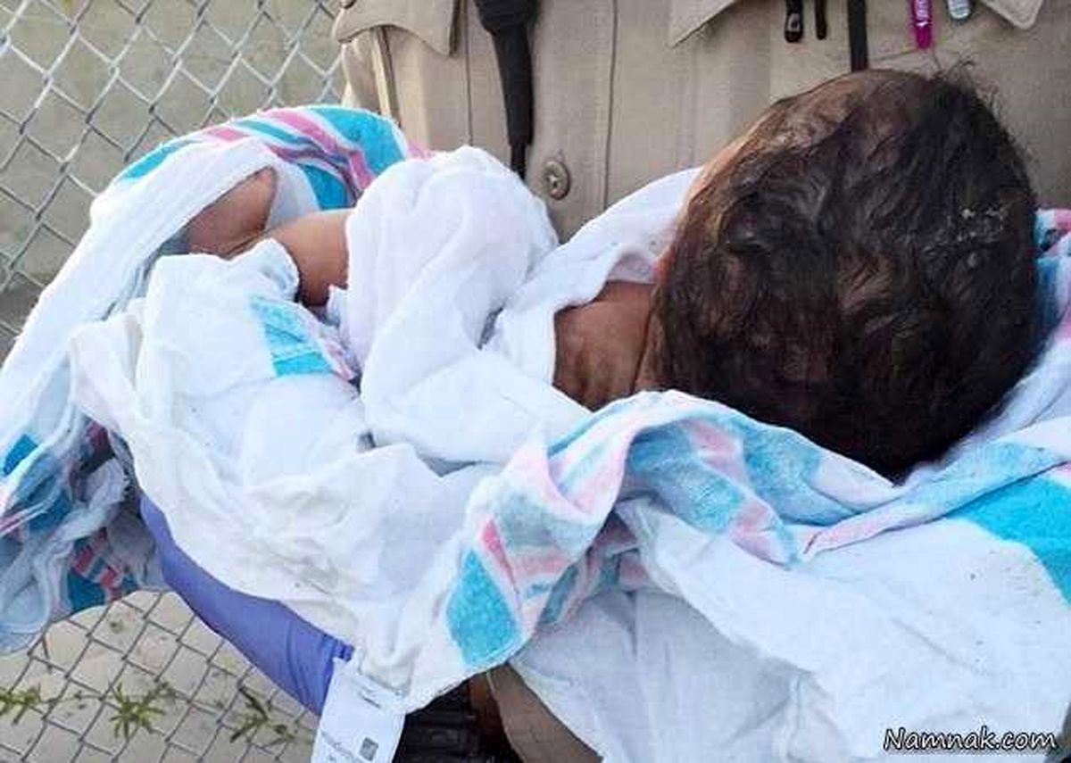 نجات نوزاد دختر 2 روزه ای که زنده به گور شده بود