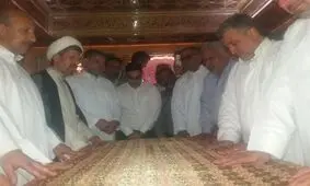 آستان سلطان علی محمد باقر(ع) غبار‌روبی شد