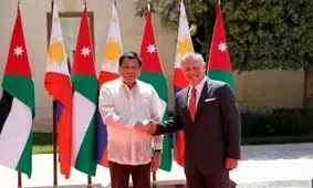 دیدار پادشاه اردن با دوترته