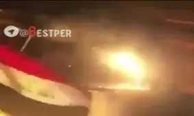 فیلمی از حمله به کنسولگری ایران در بصره