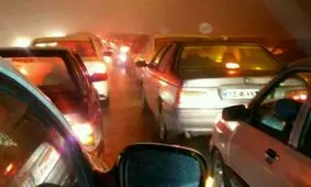 ترافیک در گردنه حیران سنگین است