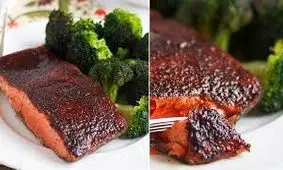 طرز تهیه ماهی سالمون با بروکلی + ویدئو