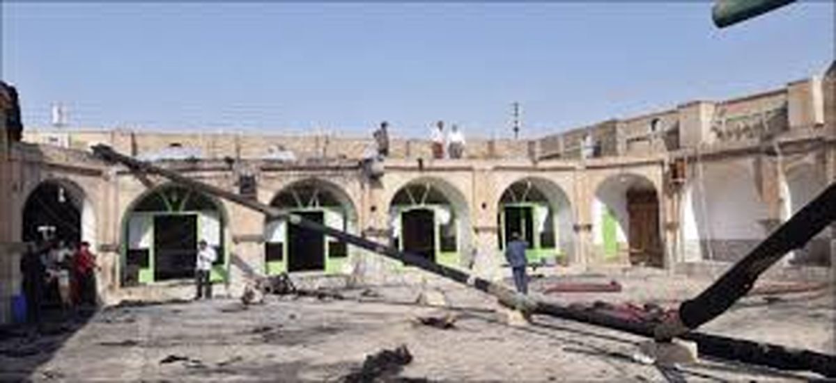 چادر تاریخی حسینیه قنادهای سبزوار در آتش سوخت