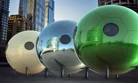 تصاویری از خانه های کوچک کره ای شکل