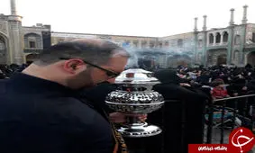 پرچم حرم مطهر حضرت معصومه (س) تعویض شد+ تصاویر