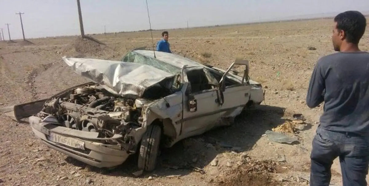 مرگ همه اعضای یک خانواده در واژگونی یک سواری در محور سمنان –دامغان