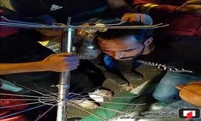 فرو رفتن عجیب میله رخت‌آویز در سر مرد جوان + تصاویر