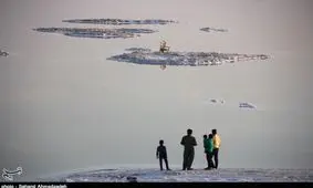 گردشگران تابستانی دریاچه ارومیه به‌روایت تصویر