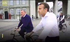 استقبال جالب نخست وزير دانمارك از مكرون رئیس جمهور فرانسه!