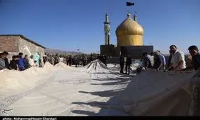 برپایی خیمه عزای امام حسین(ع) در ده‌زیار کرمان به‌روایت تصویر