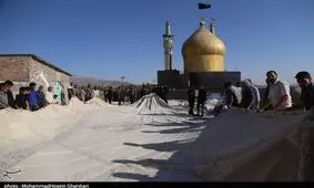 برپایی خیمه عزای امام حسین(ع) در ده‌زیار کرمان به‌روایت تصویر