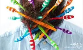 مردی با ریش های عجیب و غریب ! + عکس ها
