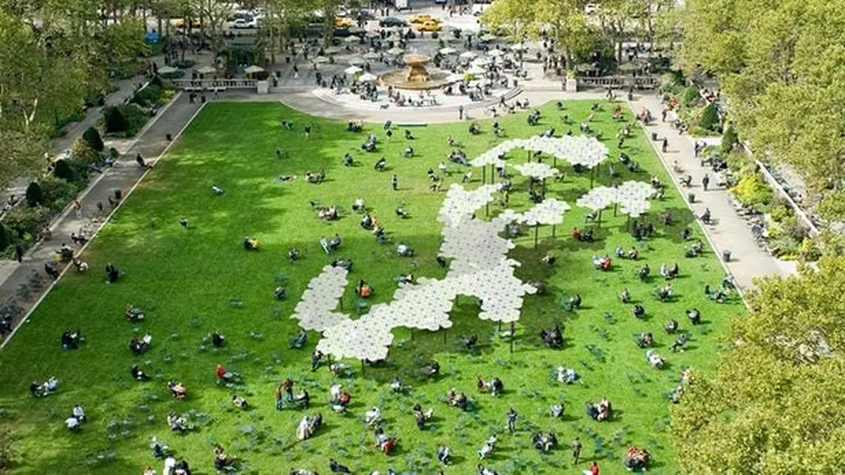 پهپادهایی که سایه‌بان می‌سازند+تصاویر