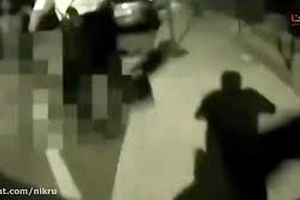 دستگیری مرد بدون لباس توسط گشت شب پلیس + فیلم