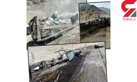 کودک یکساله داخل پراید جزغاله شد / راننده با این خودرو بنزین قاچاق می کرد + عکس