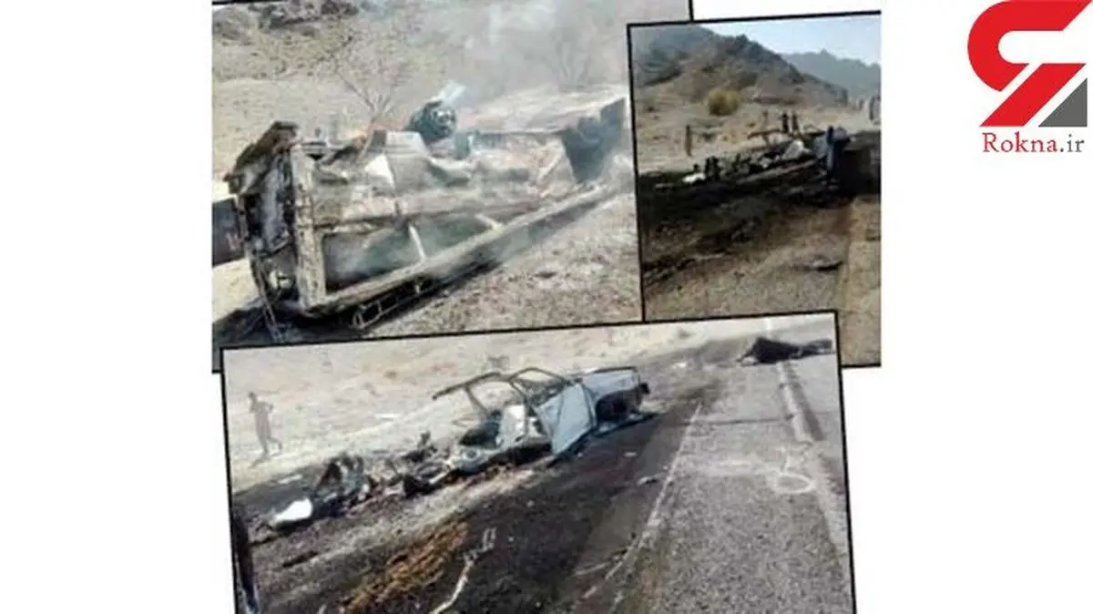 کودک یکساله داخل پراید جزغاله شد / راننده با این خودرو بنزین قاچاق می کرد + عکس