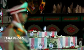 بدرقه پیکرهای ۱۳۵ شهید دفاع مقدس