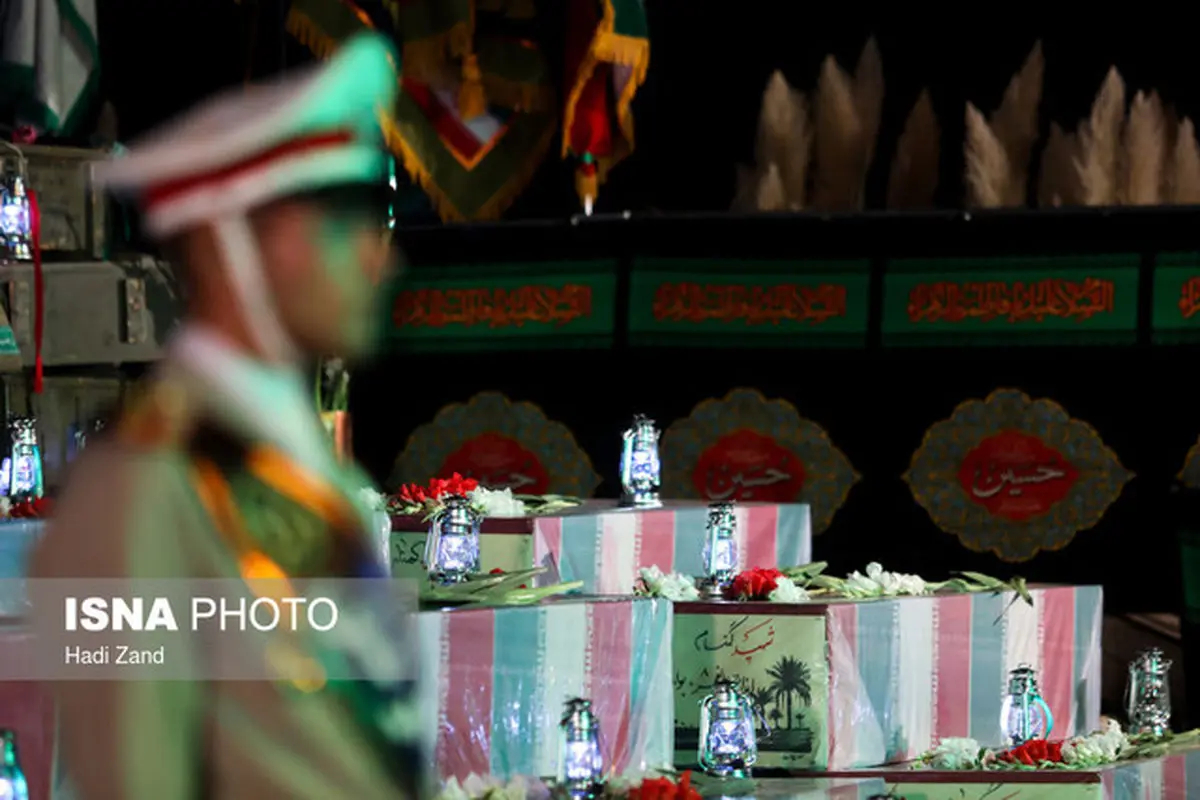 بدرقه پیکرهای ۱۳۵ شهید دفاع مقدس