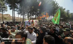 تشییع شهید مدافع حرم پس از ۱۲۰۰ روز از شهادتش در بابلسر