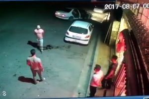 حمله به مغازه دار با شمشير در فلكه پليس راه اروميه