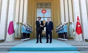 امیر قطر "قصر پرنده" به اردوغان هدیه داد + عکس