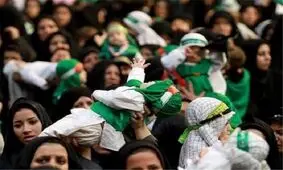 مراسم شیرخوارگان حسینی در حرم مطهر رضوی برگزار شد