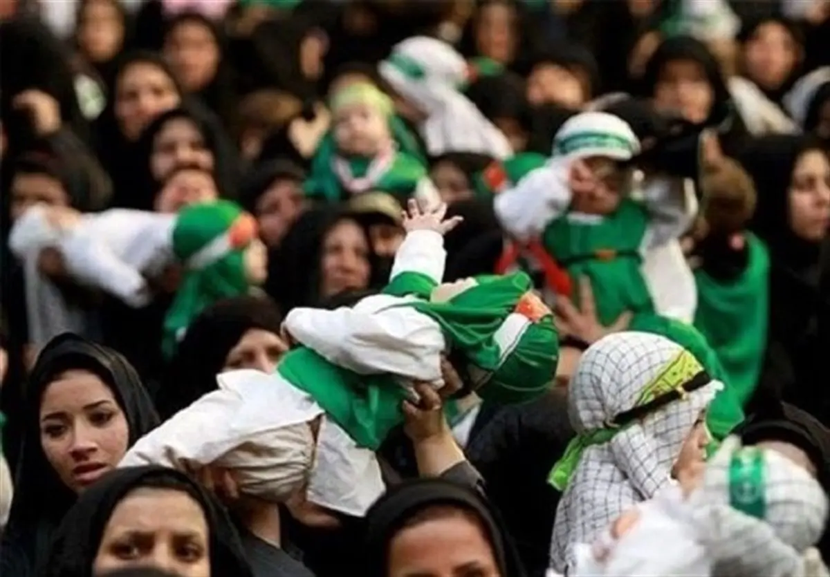 همایش عظیم شیرخوارگان حسینی در قم برگزار شد