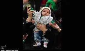 شیرخوارگان آذربایجان شرقی با شهید ۶ ماهه کربلا همنوا شدند
