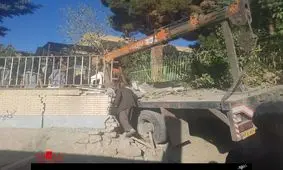 ۱۵مصدوم بر اثر برخورد جرثقیل با هیات عزاداران حسینی در سبزوار +عکس