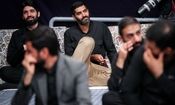 محمد انصاری بازیکن سابق فوتبال در مراسم عزاداری حسینیه امام خمینی (ره)