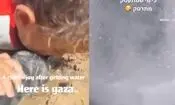 تمسخر تشنگی کودکان فلسطینی توسط بلاگر اسرائیلی/ ویدئو