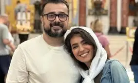 تصویری عاشقانه از مونا کرمی و سپند امیرسلیمانی زوج هنرمند در انتظار فرزند