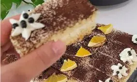 طرز تهیه شیرینی خامه ای برشی