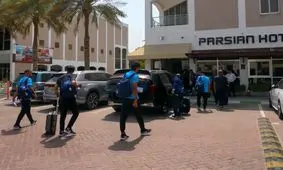 بازگشت کاروان تیم فوتبال امید به ایران
