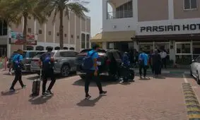 بازگشت کاروان تیم فوتبال امید به ایران
