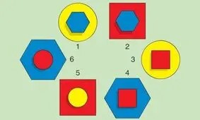 تست هوش/ کدام شکل هندسی با بقیه متفاوت هست؟ 