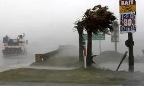 قدرت طوفان در آمریکا !