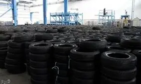 کشف 1500 حلقه لاستیک خودروی سواری احتکار شده در مشهد