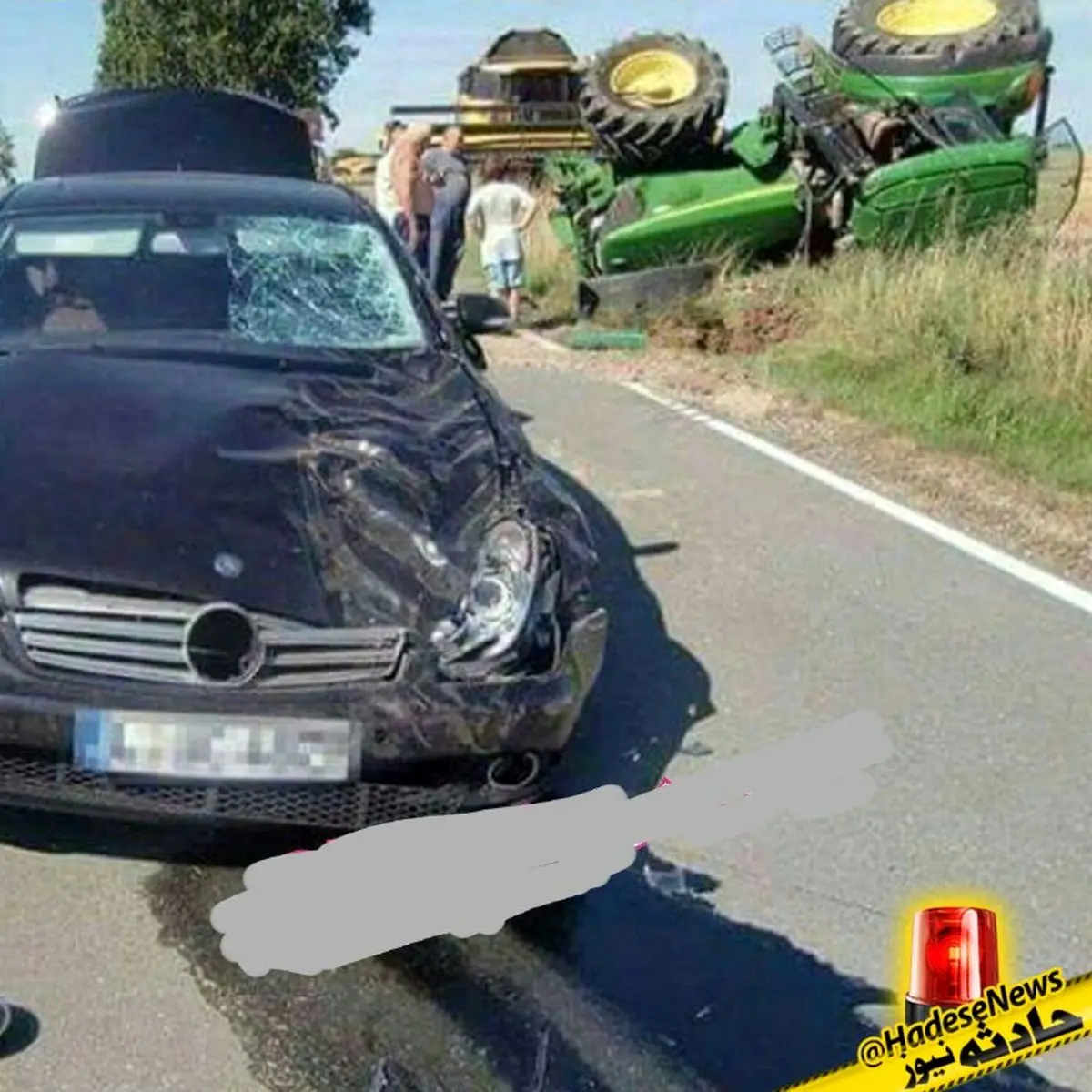 وقتی بنز تراکتور چپ می کند!