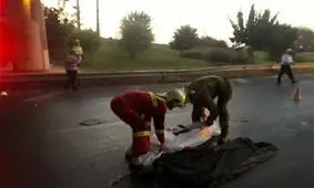 پرت شدن مرگبار راننده وانت به بیرون از خودرو + تصاویر