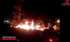 فیلم هولناک از سوختن 21 مسافر اتوبوس نطنز