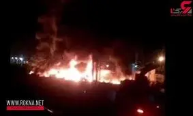 فیلم هولناک از سوختن 21 مسافر اتوبوس نطنز